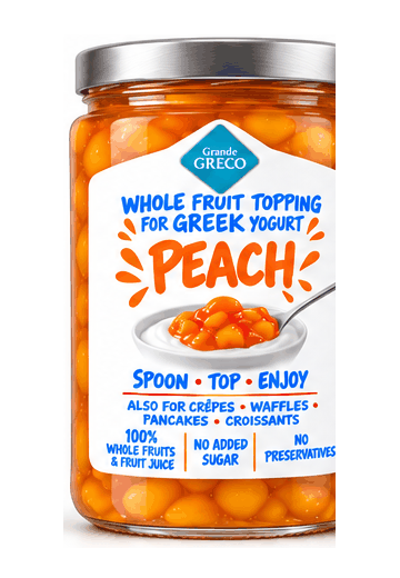 Περιστρεφόμενο γυάλινο βάζο Grande Greco με γεύση ροδάκινο